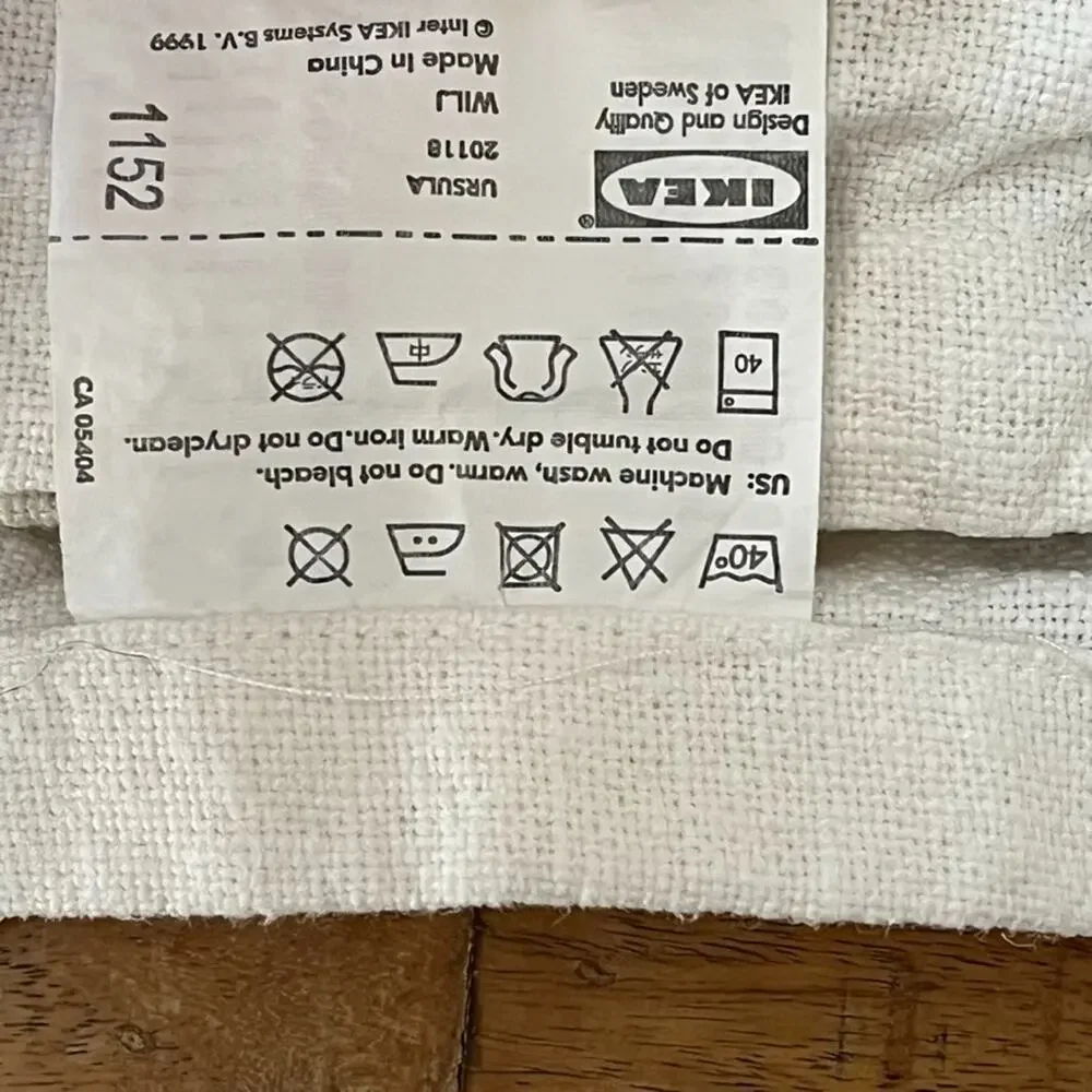 IKEA URSULA 100% Ramie Cushion Covers 23x23